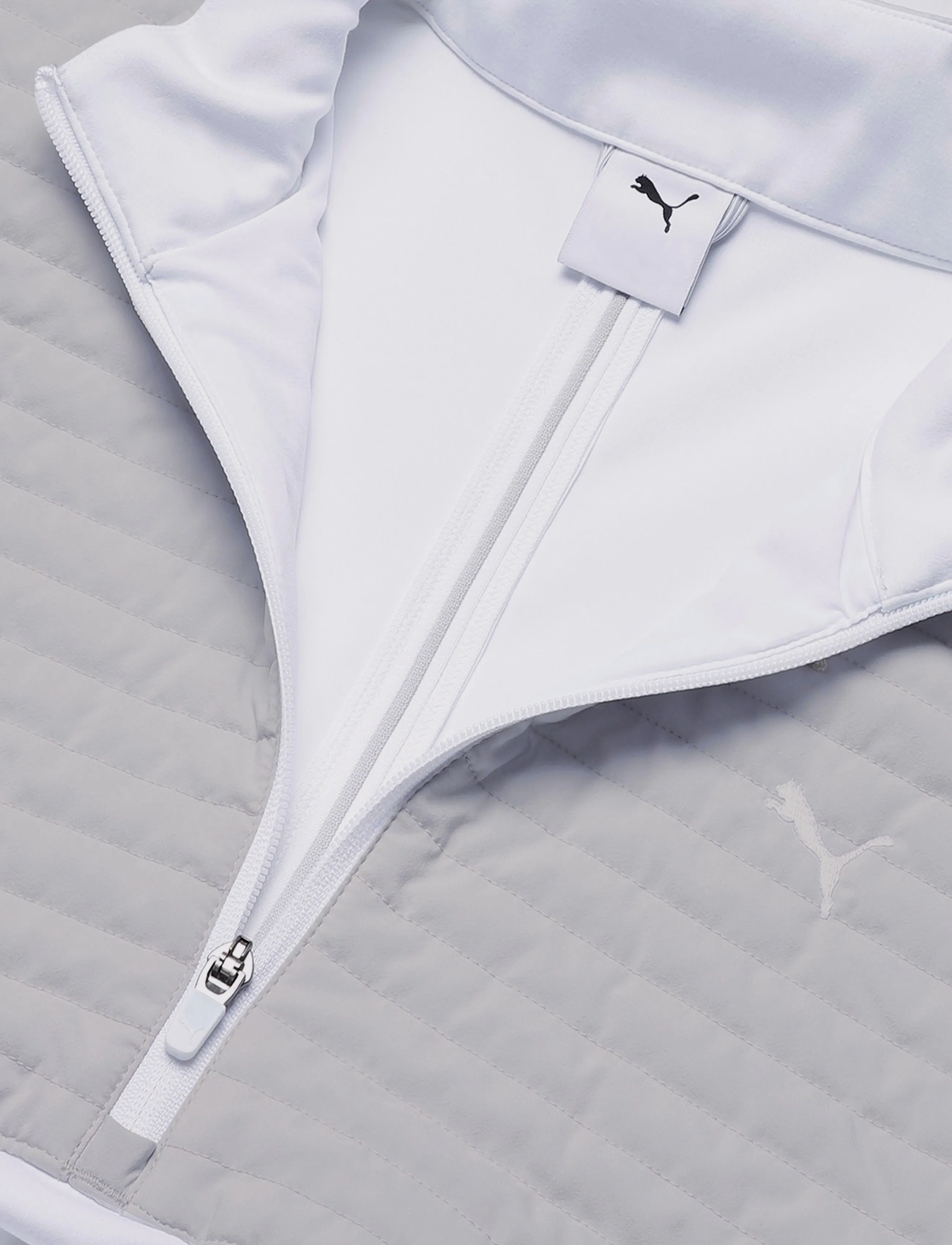 PUMA Golf - Cloudspun Tech Hybrid ½ Zip - LC - golfjakker - white glow-platino gray - 2