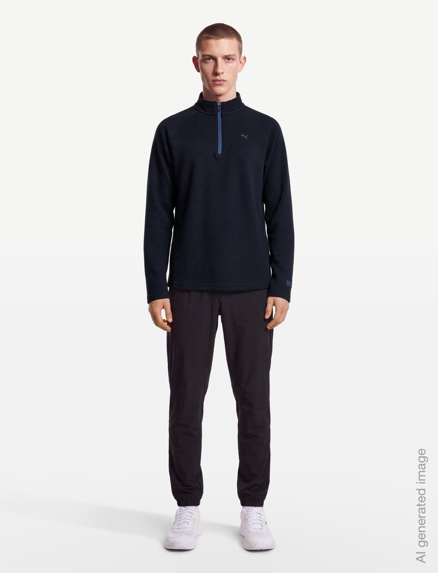 PUMA Golf - Boulder 2.0 1/4 Zip - LC - kampsunid ja vahekihid - deep navy - 0