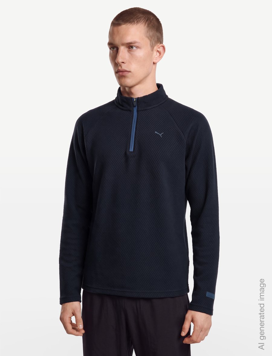 PUMA Golf - Boulder 2.0 1/4 Zip - LC - kampsunid ja vahekihid - deep navy - 3