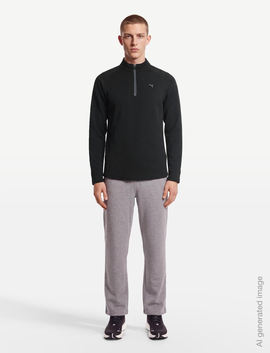 PUMA Golf - Boulder 2.0 1/4 Zip - LC - fleece & mellanlager - puma black - 0