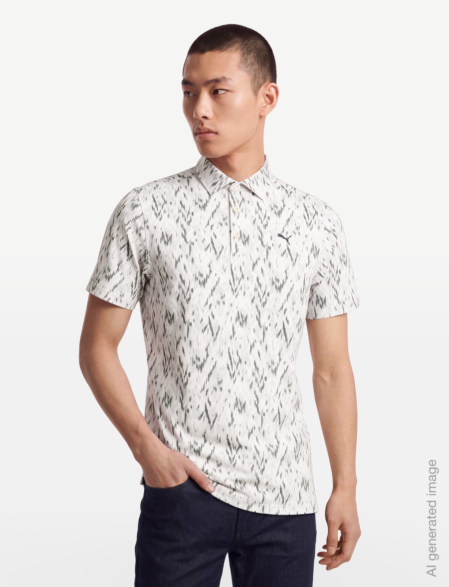 PUMA Golf - MATTR Northern Lights Polo - LC - polo's - warm white - 3