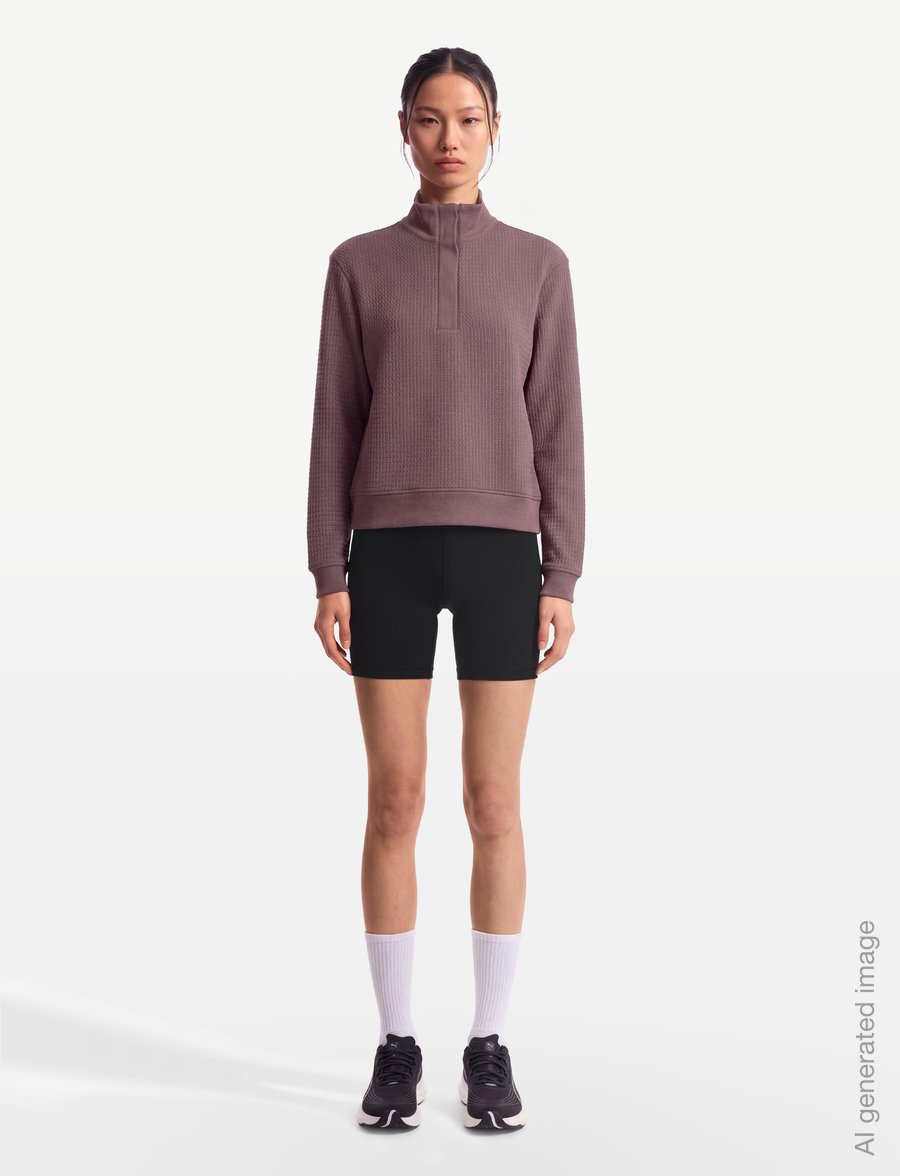 PUMA Golf - W Boulder 1/2 Zip BN - kampsunid ja vahekihid - rich cocoa - 0