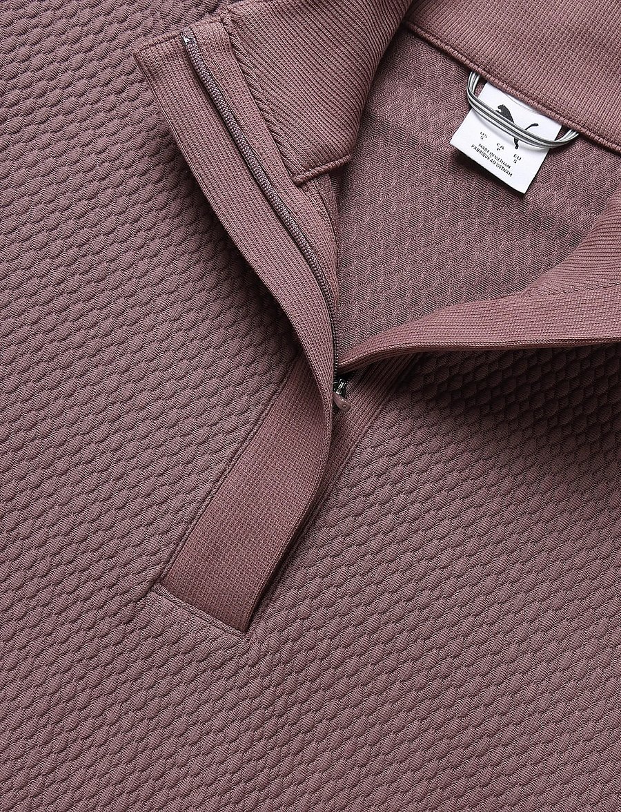 PUMA Golf - W Boulder 1/2 Zip BN - sweatshirts - rich cocoa - 2