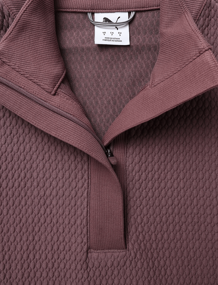 PUMA Golf - W Boulder 1/2 Zip BN - sweatshirts - rich cocoa - 3