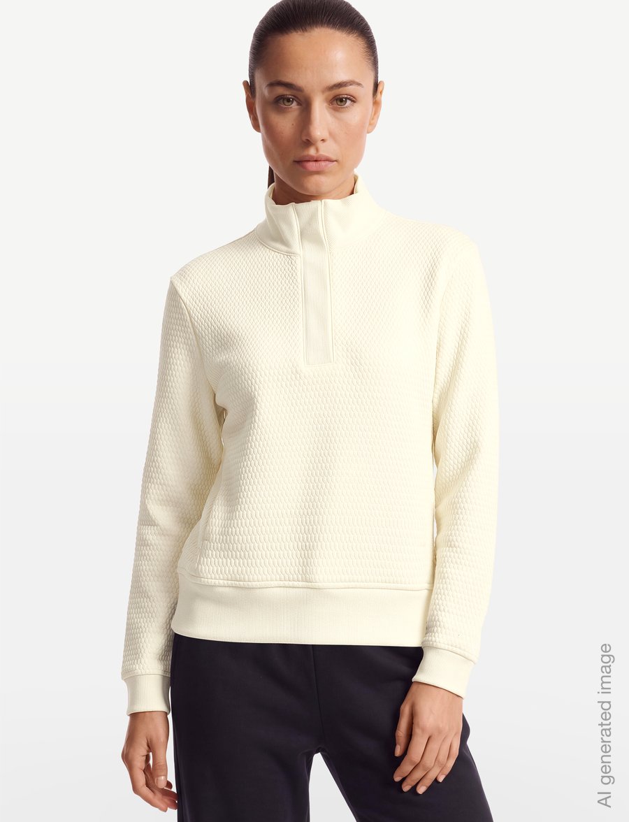 PUMA Golf - W Boulder 1/2 Zip BN - overdele - warm white - 3