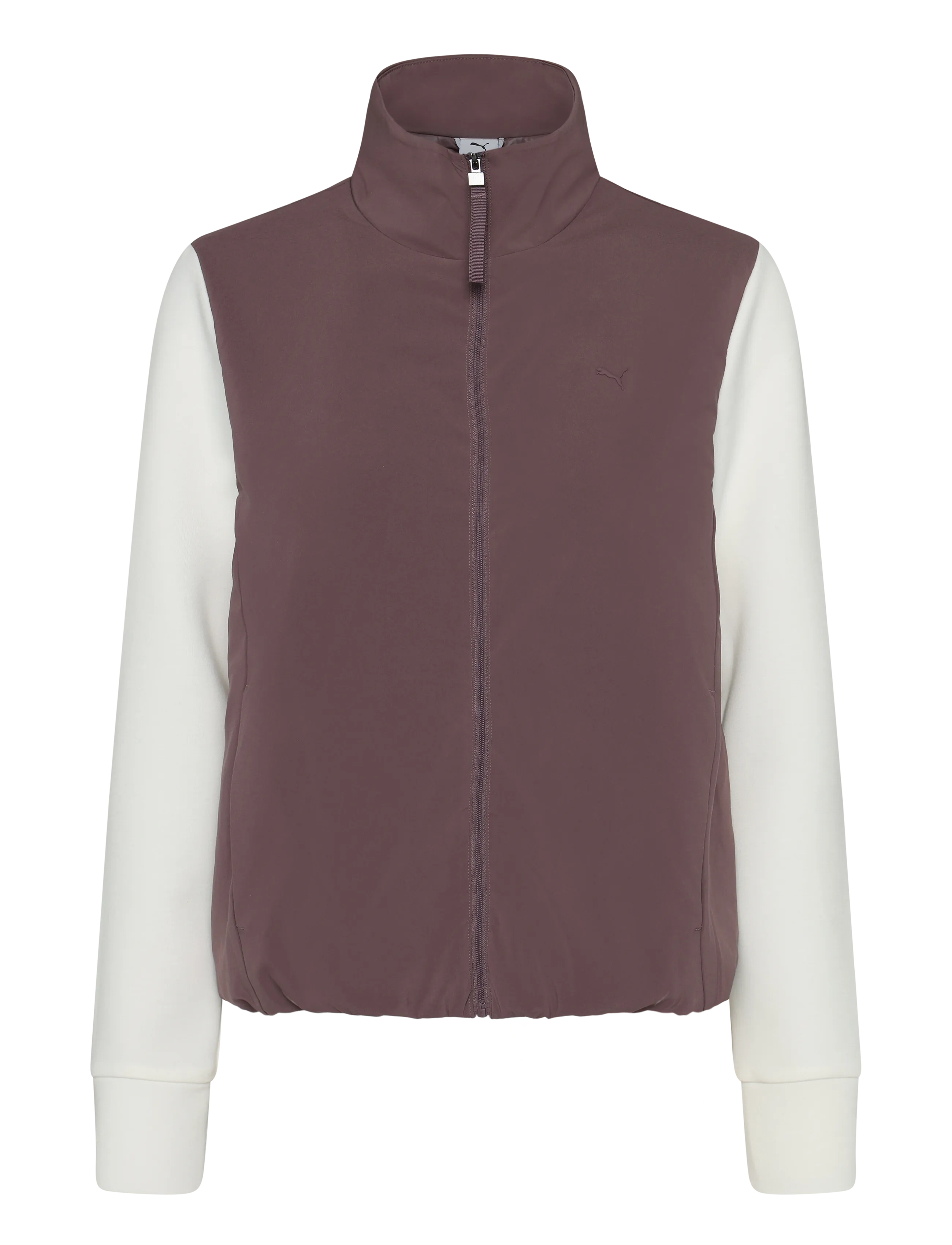 PUMA Golf W Cloudspun Fleece Hybrid Jacket - Jacken - RICH COCOA-WARM WHITE / brown