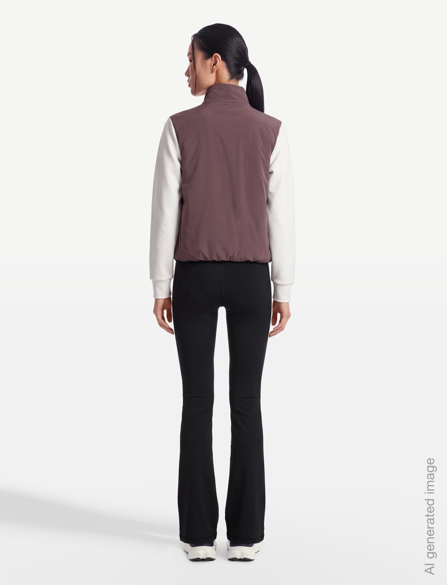 PUMA Golf - W Cloudspun Fleece Hybrid Jacket - kampsunid ja vahekihid - rich cocoa-warm white - 4