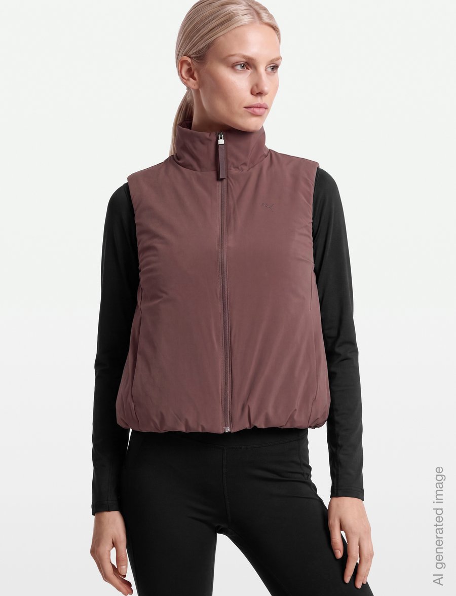 PUMA Golf - W Insulated windCELL Vest - ytterkläder - rich cocoa - 3