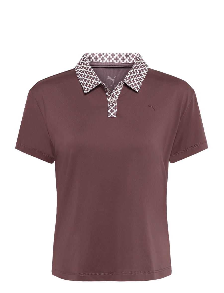 PUMA Golf - W Ezra Solid SS Polo - oberteile & t-shirts - rich cocoa - 0