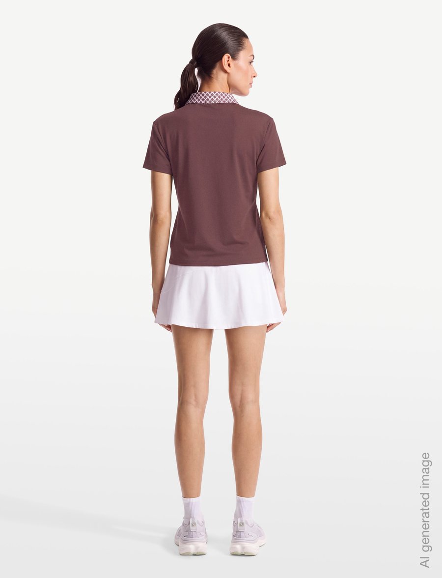PUMA Golf - W Ezra Solid SS Polo - alussärgid ja t-särgid - rich cocoa - 4