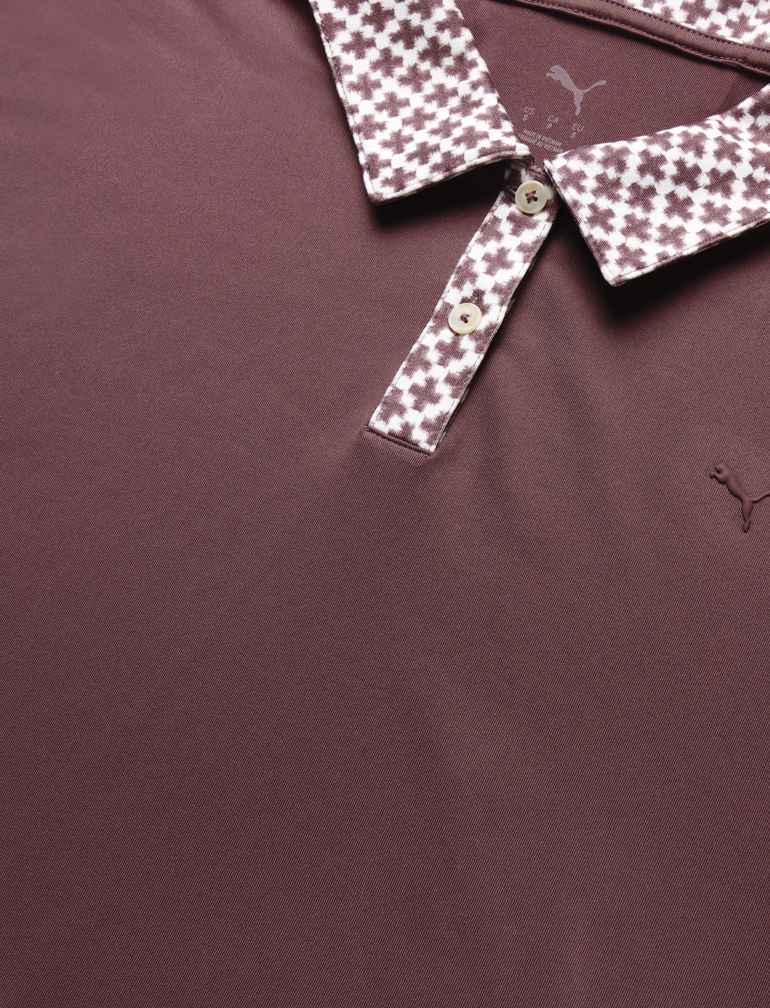 PUMA Golf - W Ezra Solid SS Polo - oberteile & t-shirts - rich cocoa - 2