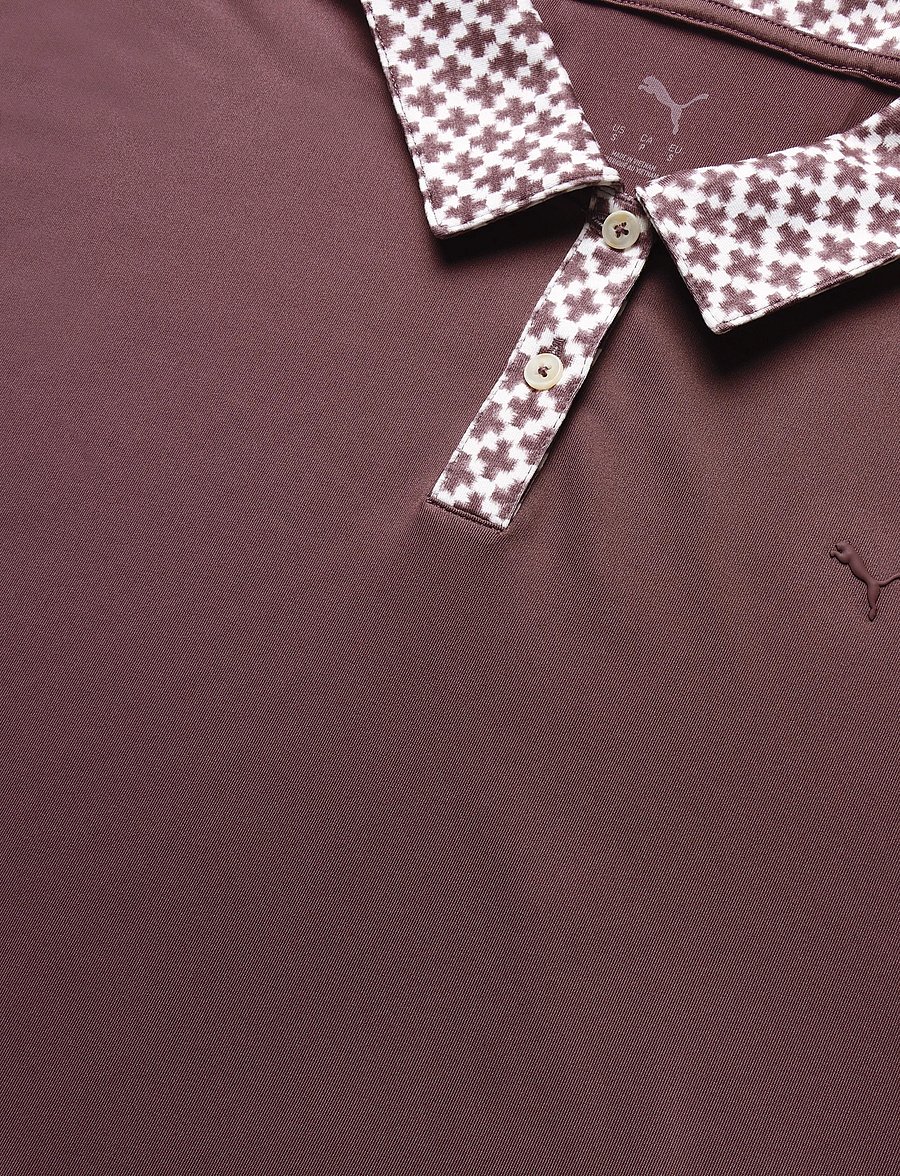 PUMA Golf - W Ezra Solid SS Polo - oberteile & t-shirts - rich cocoa - 2