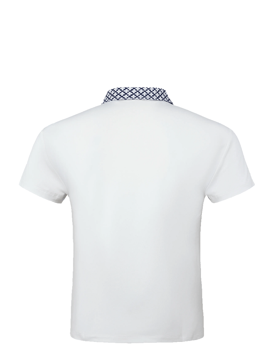 PUMA Golf - W Ezra Solid SS Polo - toppar & t-shirts - warm white - 1