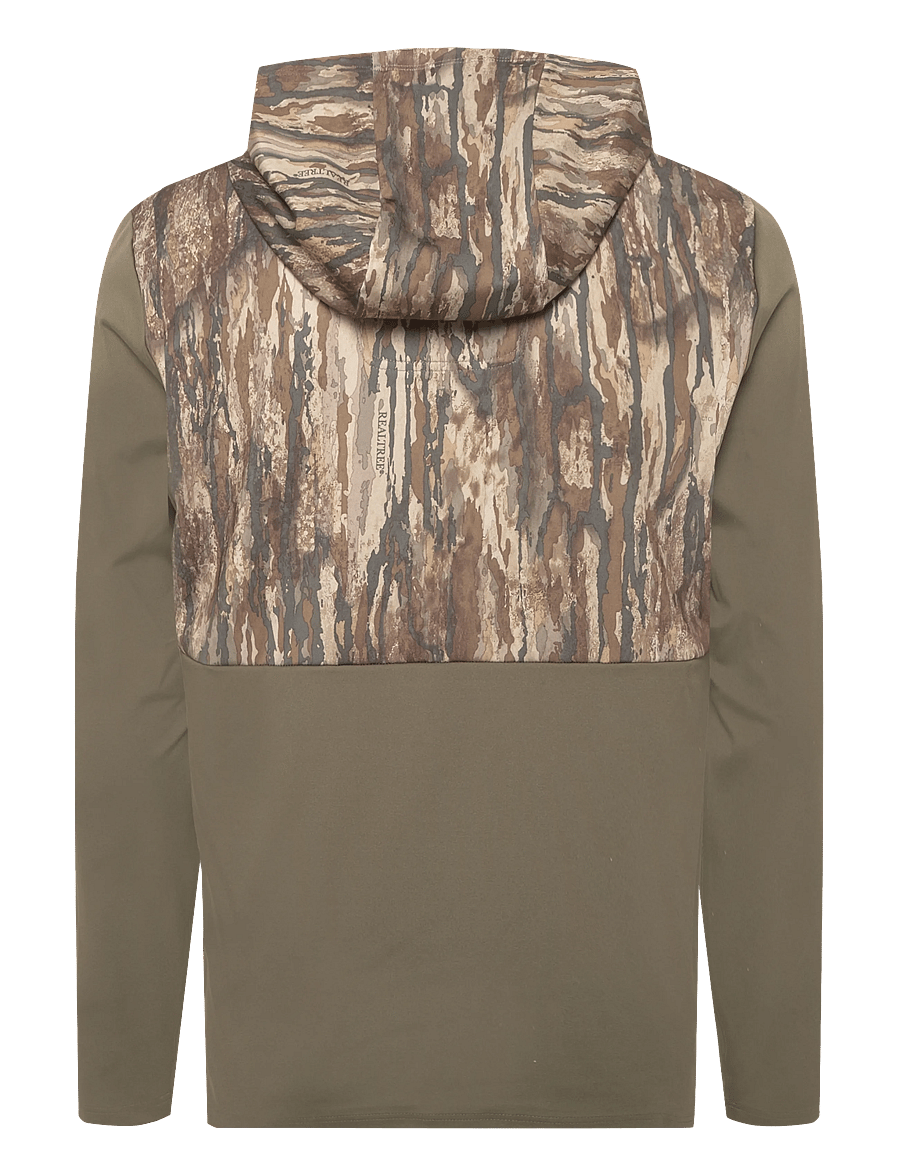 PUMA Golf - PUMA X REALTREE Cloudspun Tech Hoodie - huvtröjor - dusty olive - 1