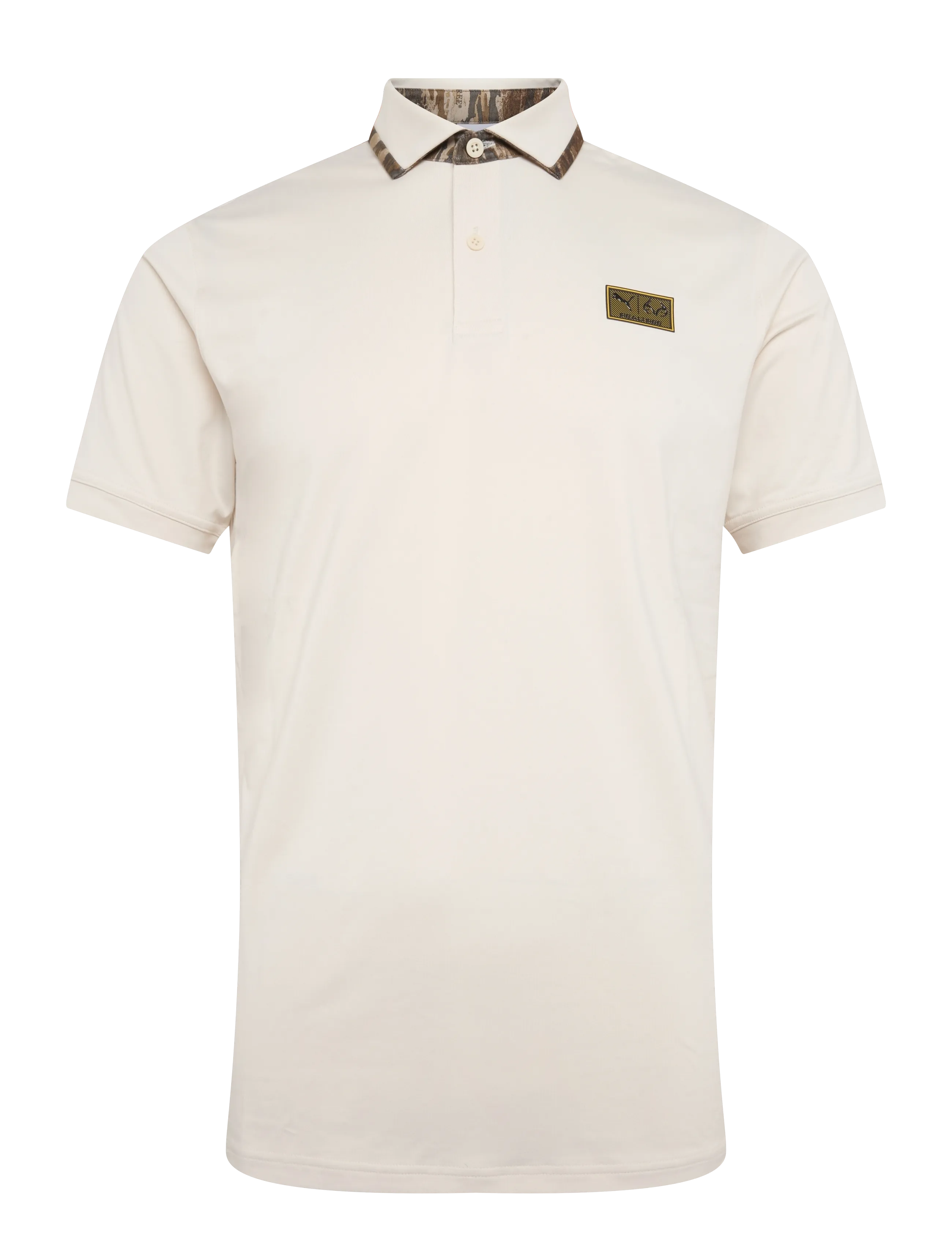 PUMA Golf PUMA X REALTREE Solid Polo - Piqueskjorter - ALPINE SNOW / cream