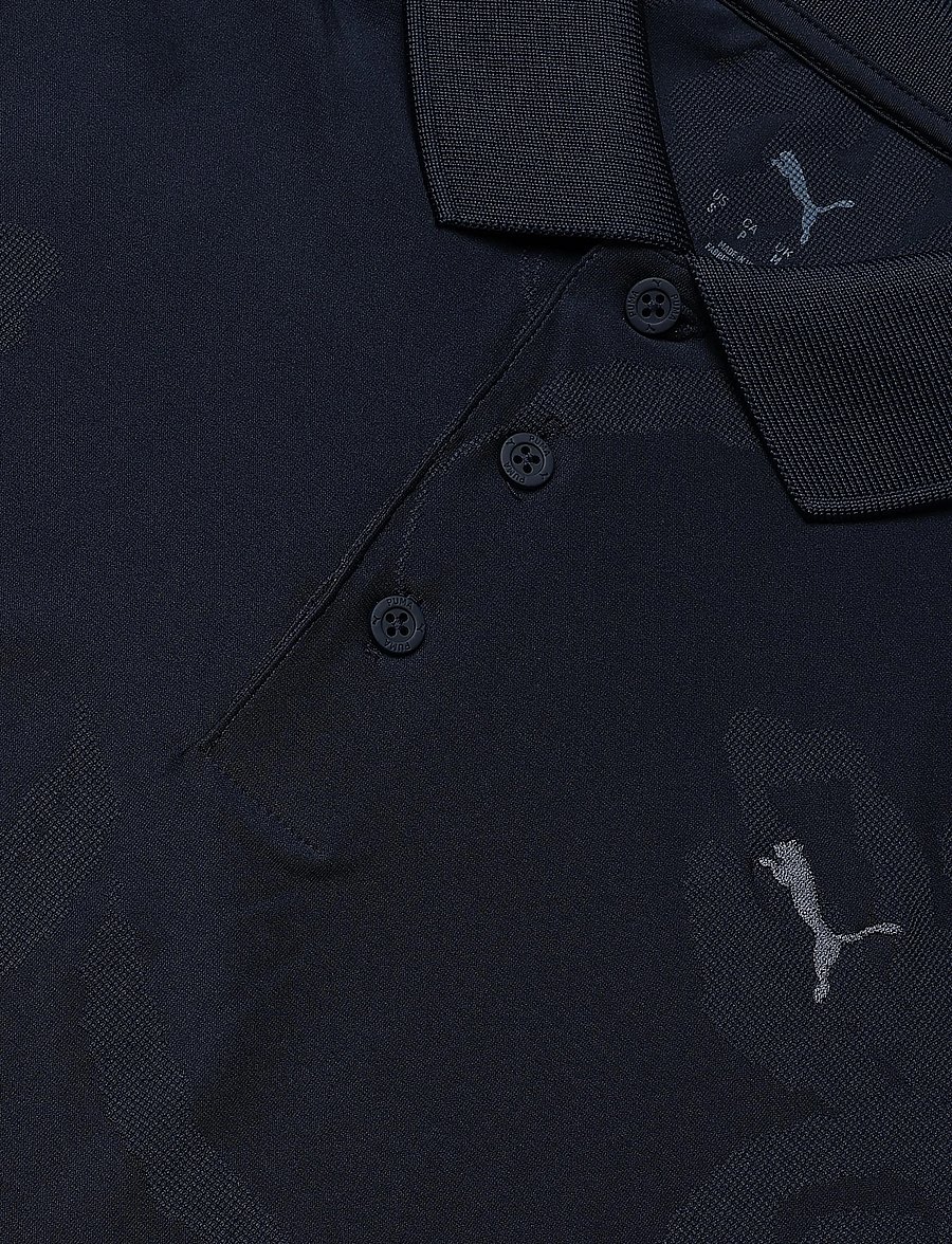 PUMA Golf - MATTR Prima Bloom Polo - LC - toppar & t-shirts - deep navy - 2