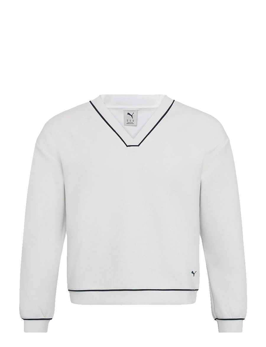 PUMA Golf - W Cloudspun Fleece V-Neck - warm white - 0