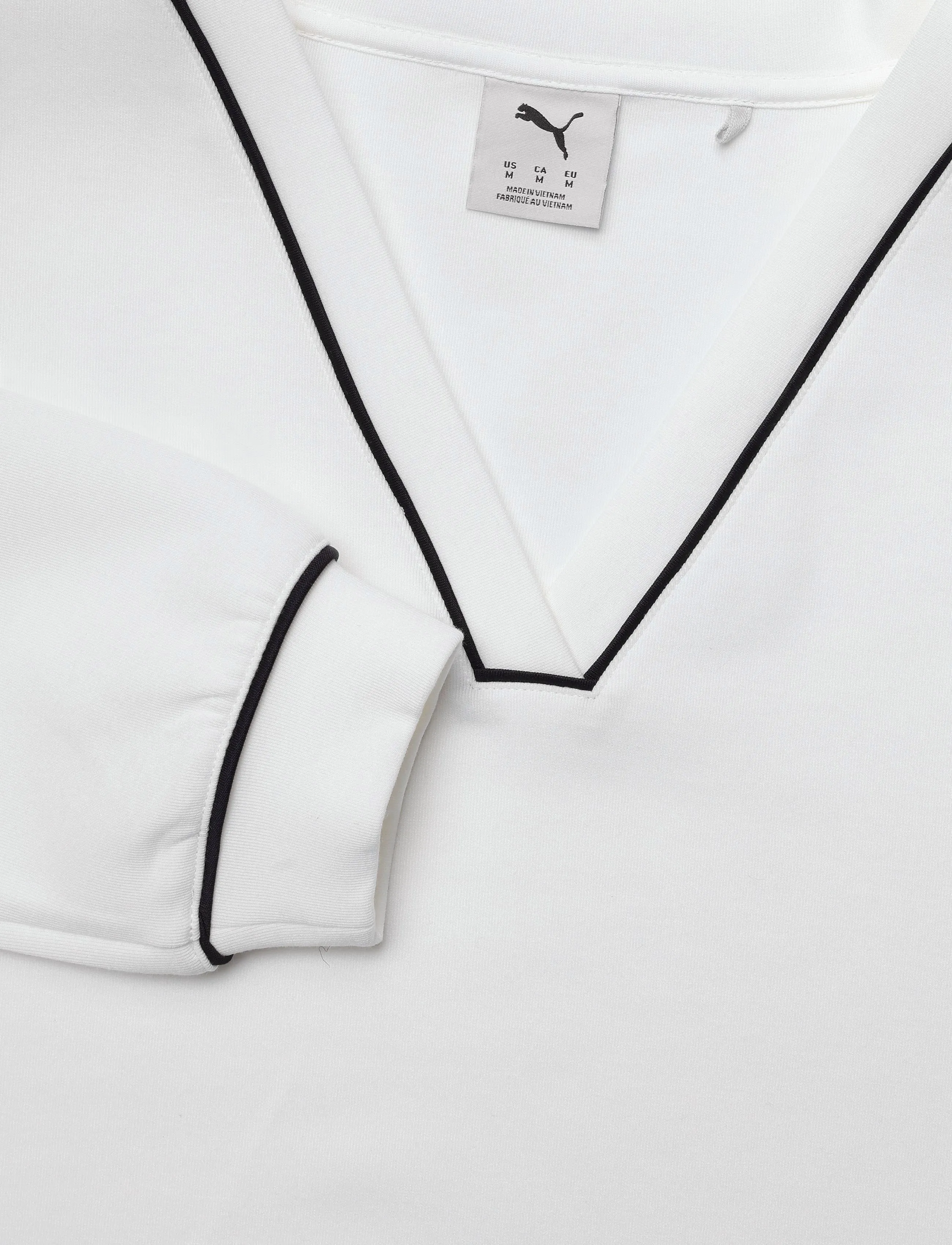 PUMA Golf - W Cloudspun Fleece V-Neck - warm white - 2