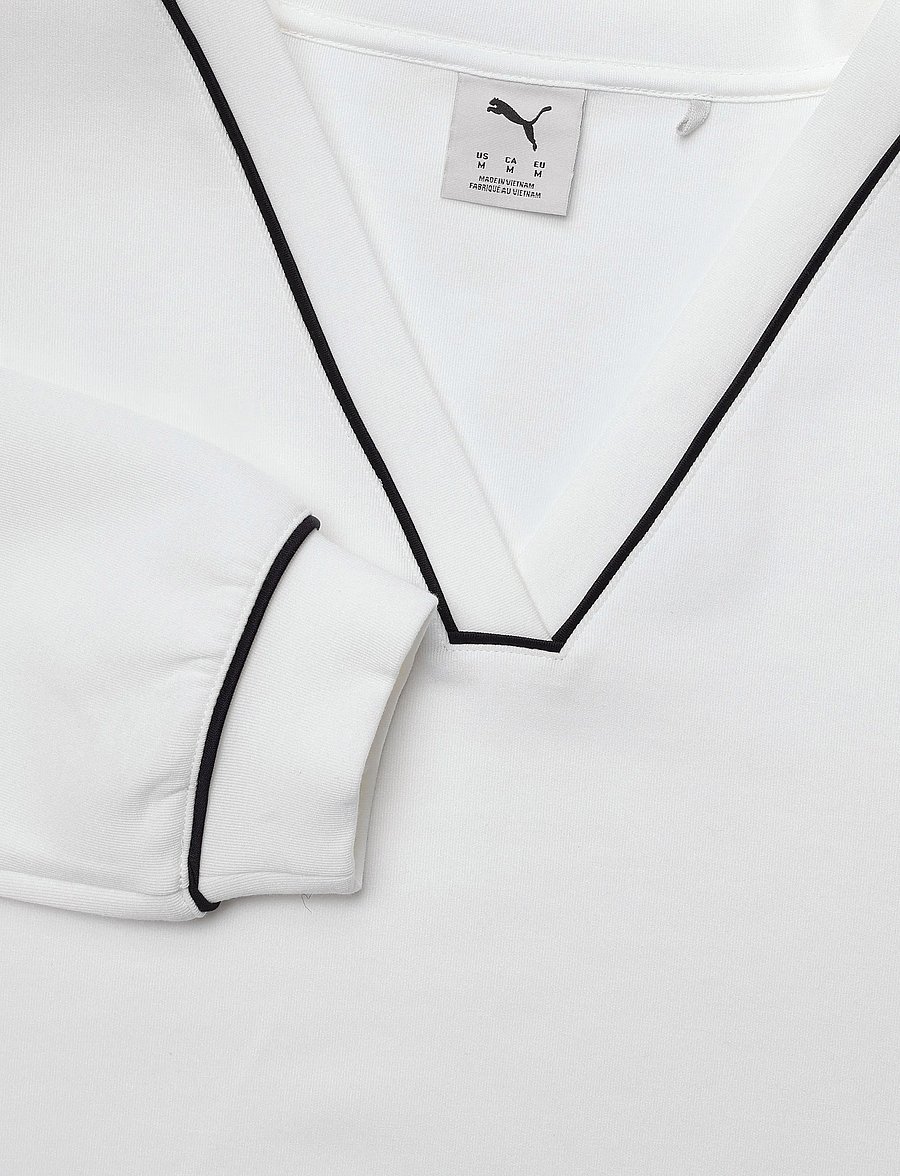 PUMA Golf - W Cloudspun Fleece V-Neck - warm white - 2