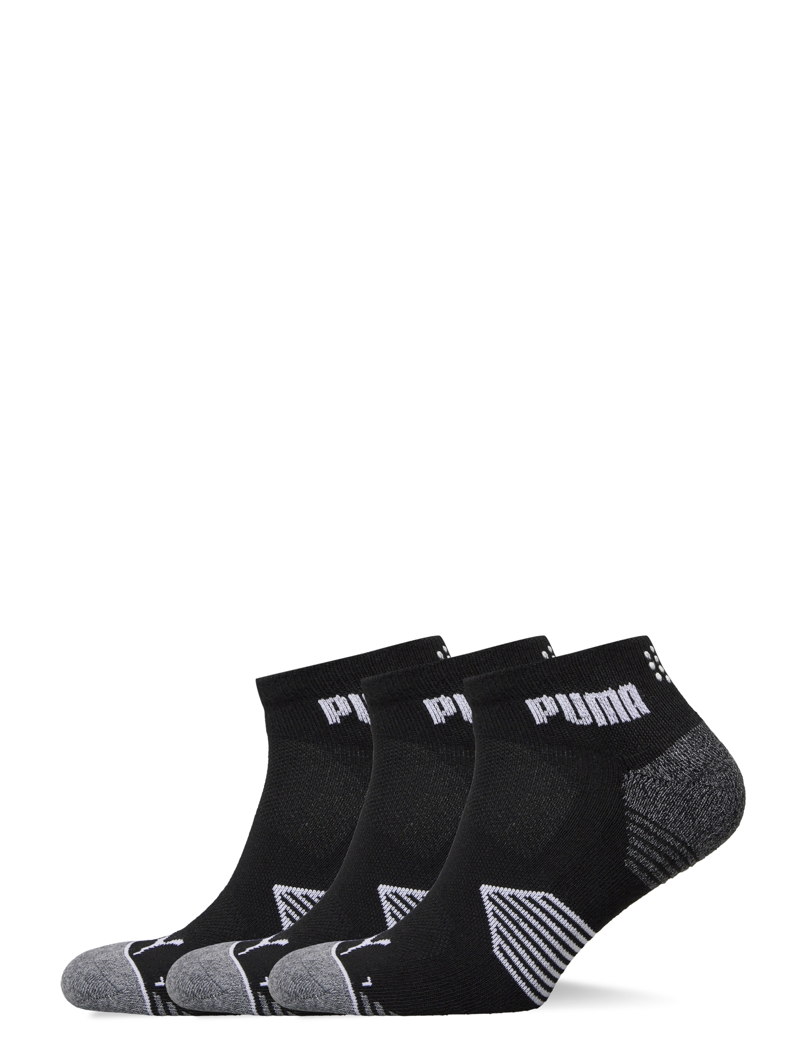 PUMA GOLF Puma Essential 1/4 Cut 3 Pair Pack Schwarz - 38-41 - Damen