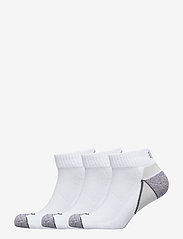 Pounce Quarter Cut 3 Pair Pack - WHITE