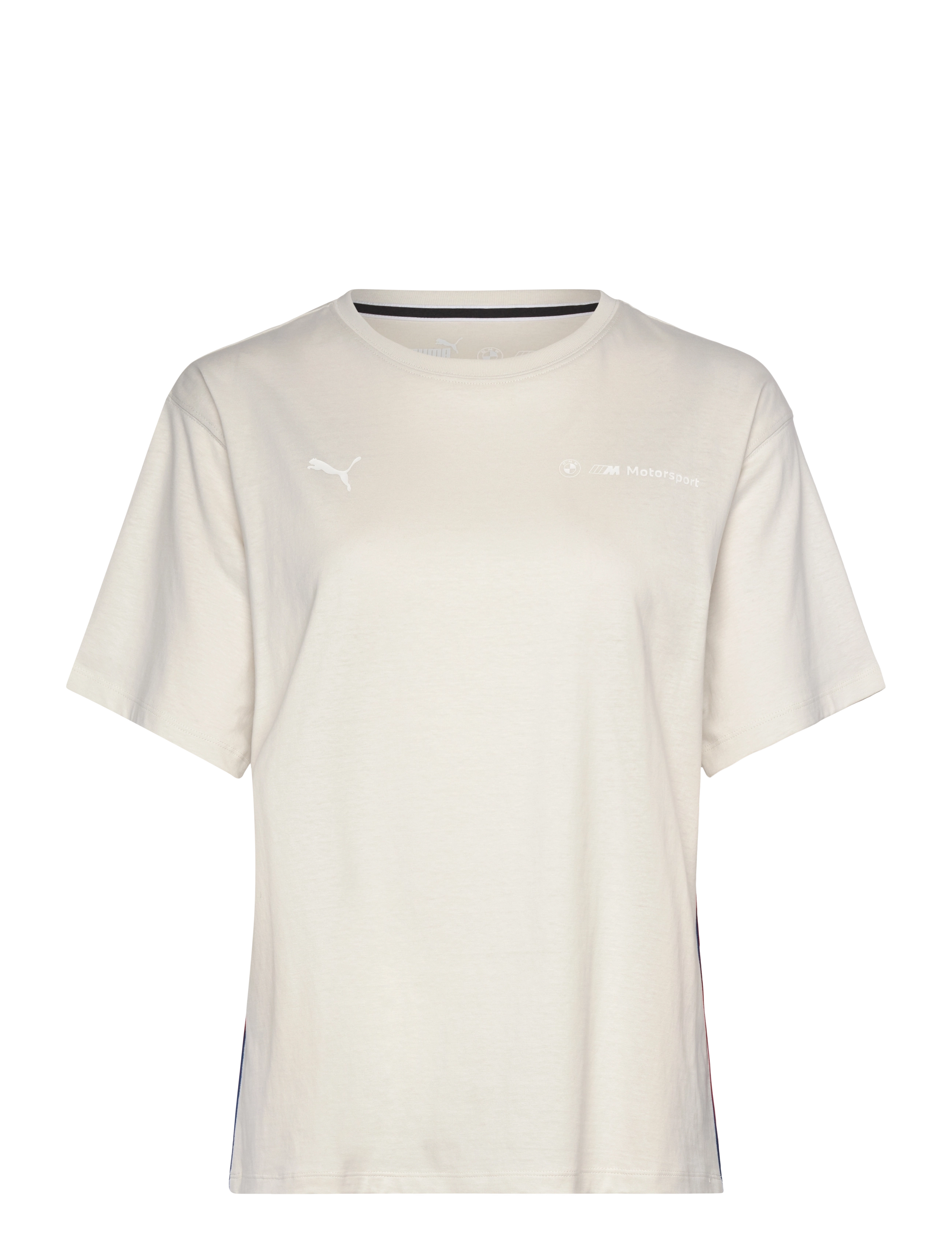 PUMA Motorsport BMW MMS WMN ESS+ Logo Tee - Kläder - VAPOR GRAY / beige