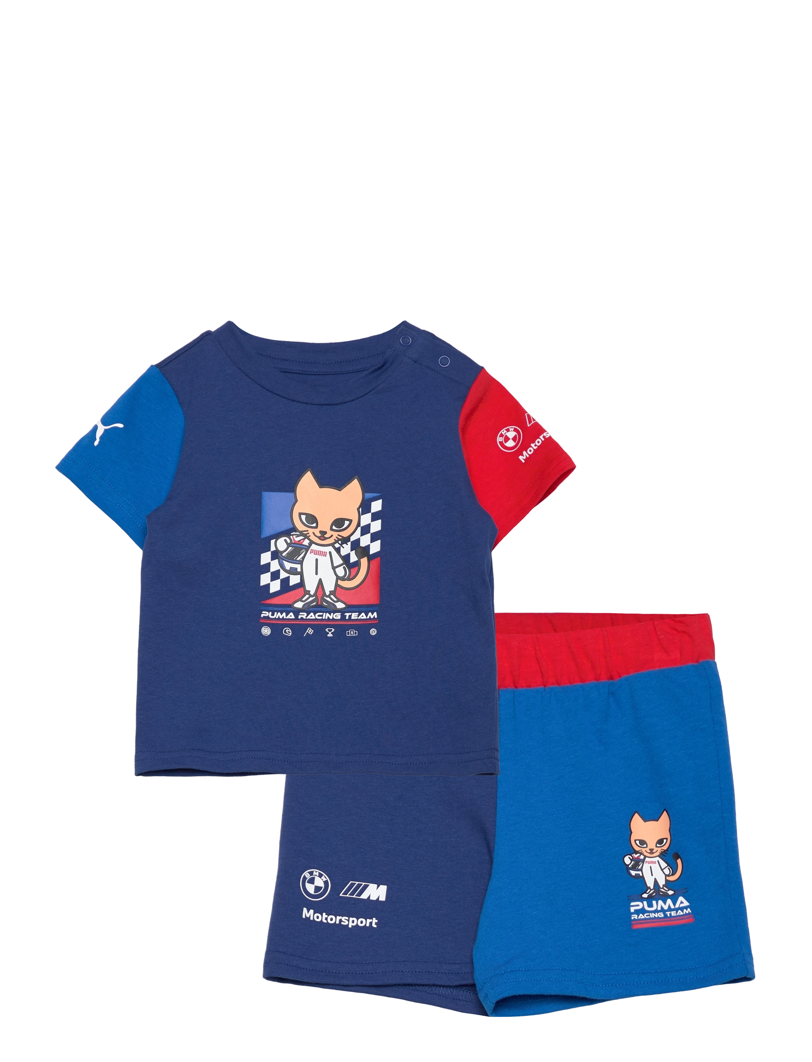 PUMA Motorsport BMW MMS TODDLER SHORTSLEEVE SET - Baby 44-92 - PRO BLUE-M COLOR / blue