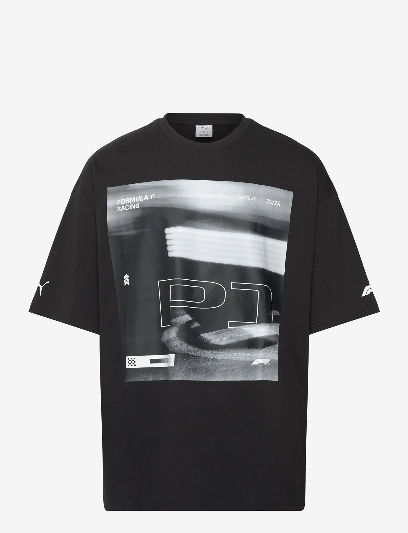 PUMA Motorsport - F1 Lifestyle Racing Tee - kortärmade t-shirts - puma black - 0