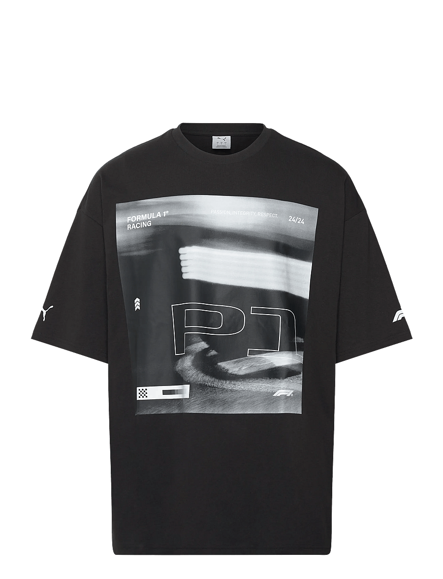 PUMA Motorsport - F1 Lifestyle Racing Tee - lühikeste varrukatega t-särgid - puma black - 0
