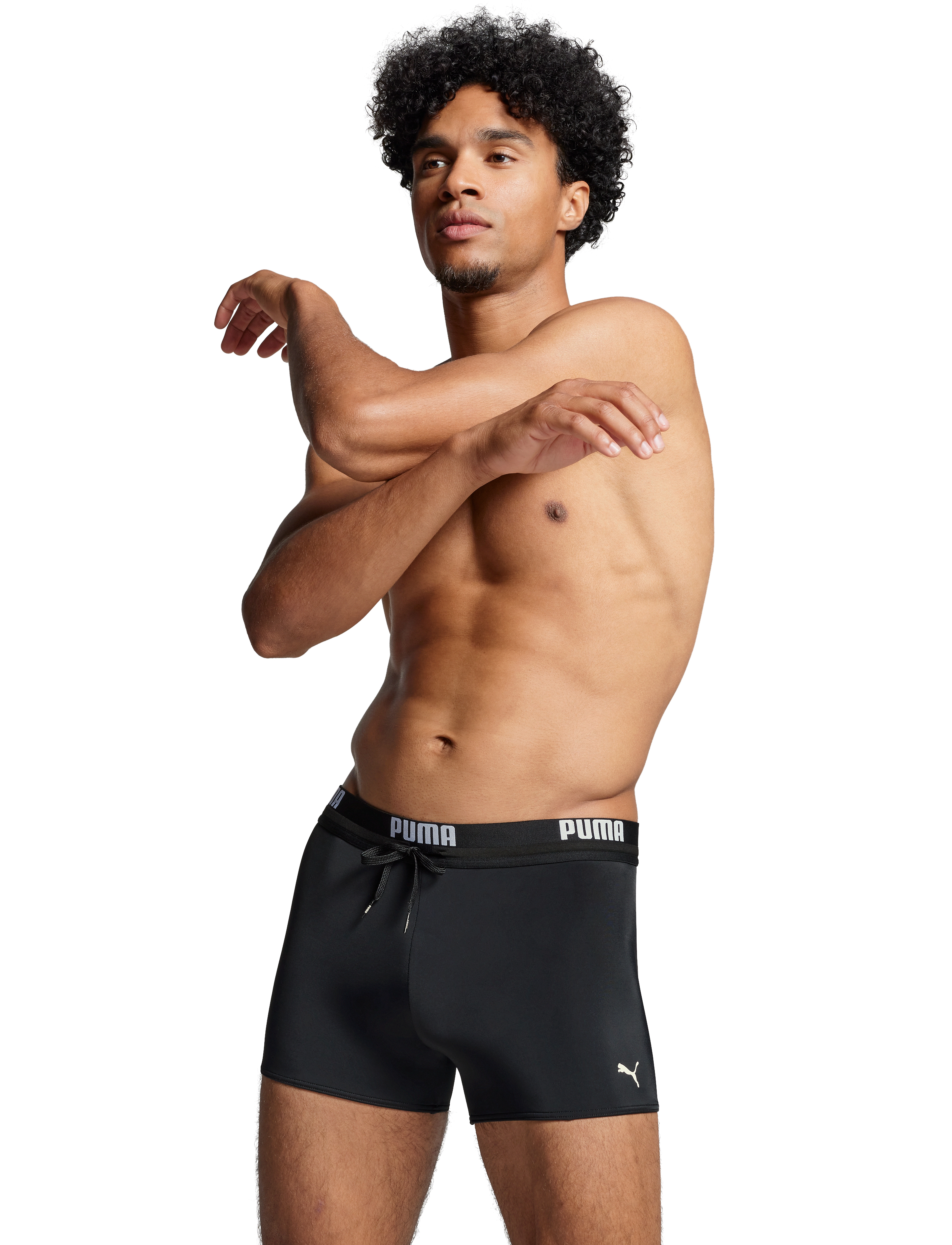 Puma Swim Men Logo Trunks 1P, S, Sport, Schwarz - Briefs & Speedos, Männerswear