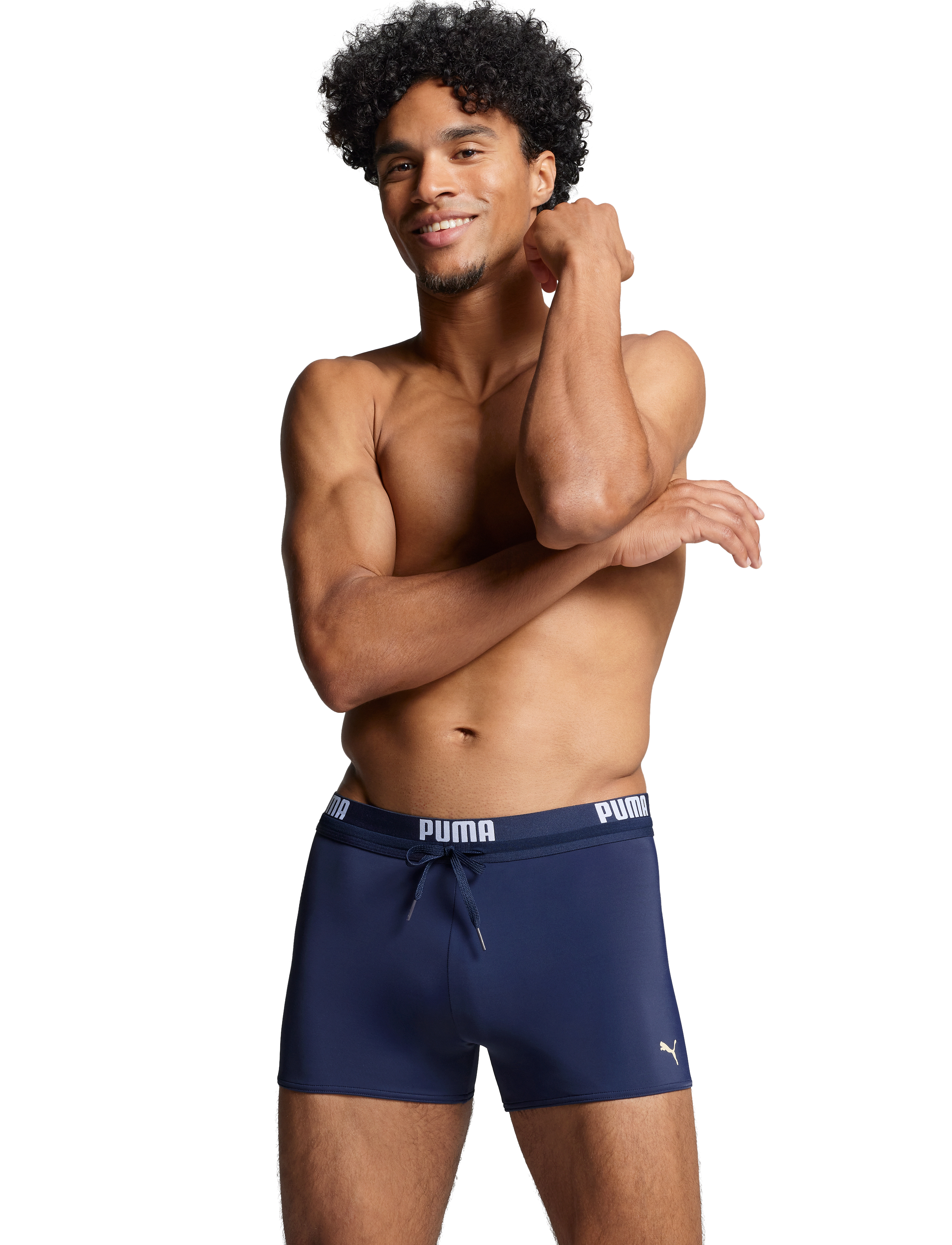 Puma Swim Men Logo Trunks 1P, XL, Sport, Marineblau - Briefs & Speedos, Männerswear