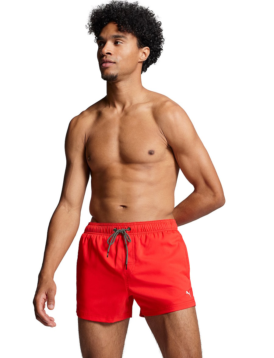 Puma Swim - PUMA SWIM MEN SHORT SHORTS 1P - szorty kąpielowe - red - 0