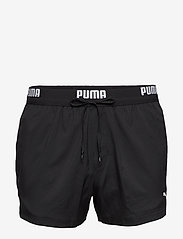Puma Swim - PUMA SWIM MEN LOGO SHORT LENGTH SWI - badehosen - black - 1