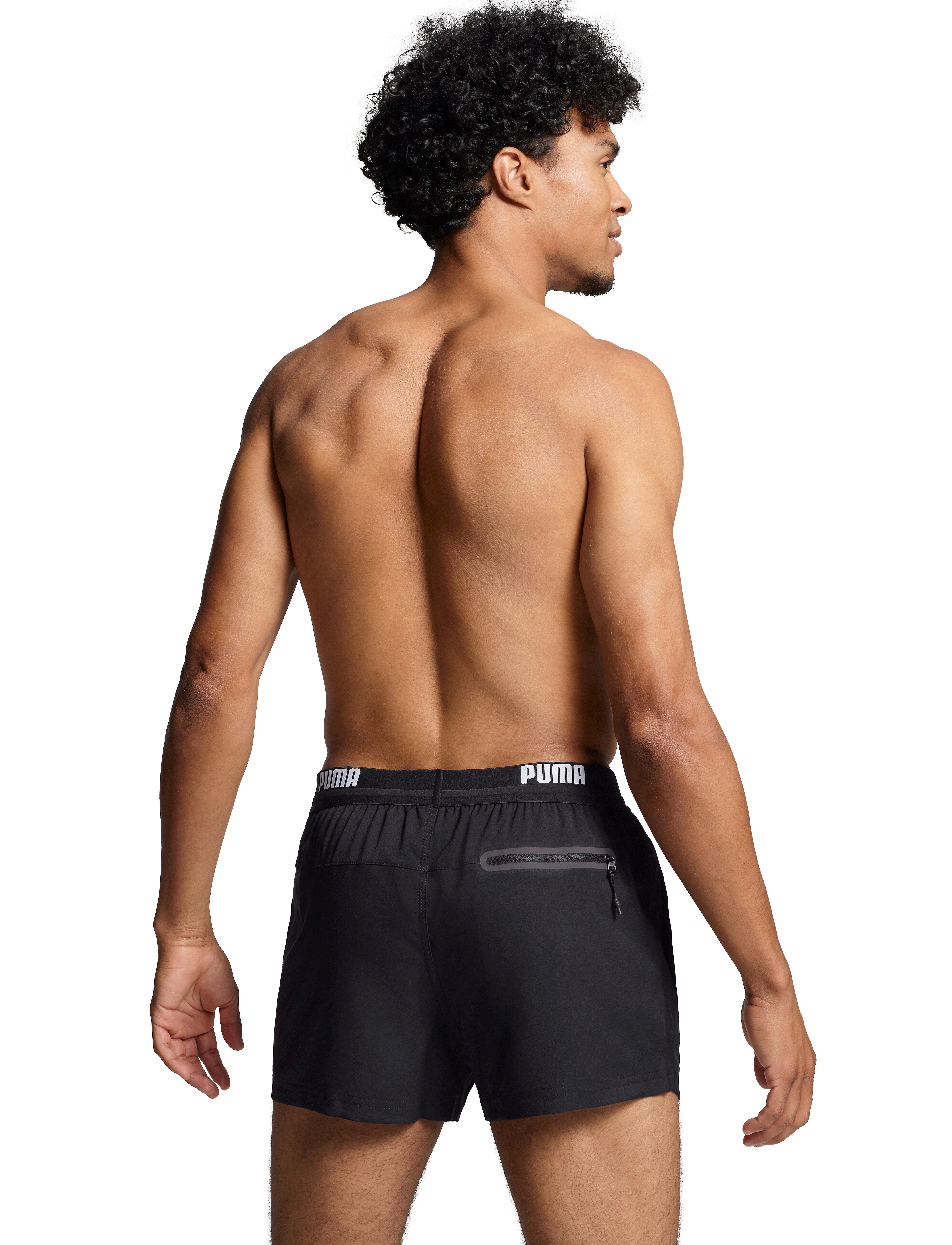 Puma Swim - PUMA SWIM MEN LOGO SHORT SHORTS 1P - badebukser - black - 4