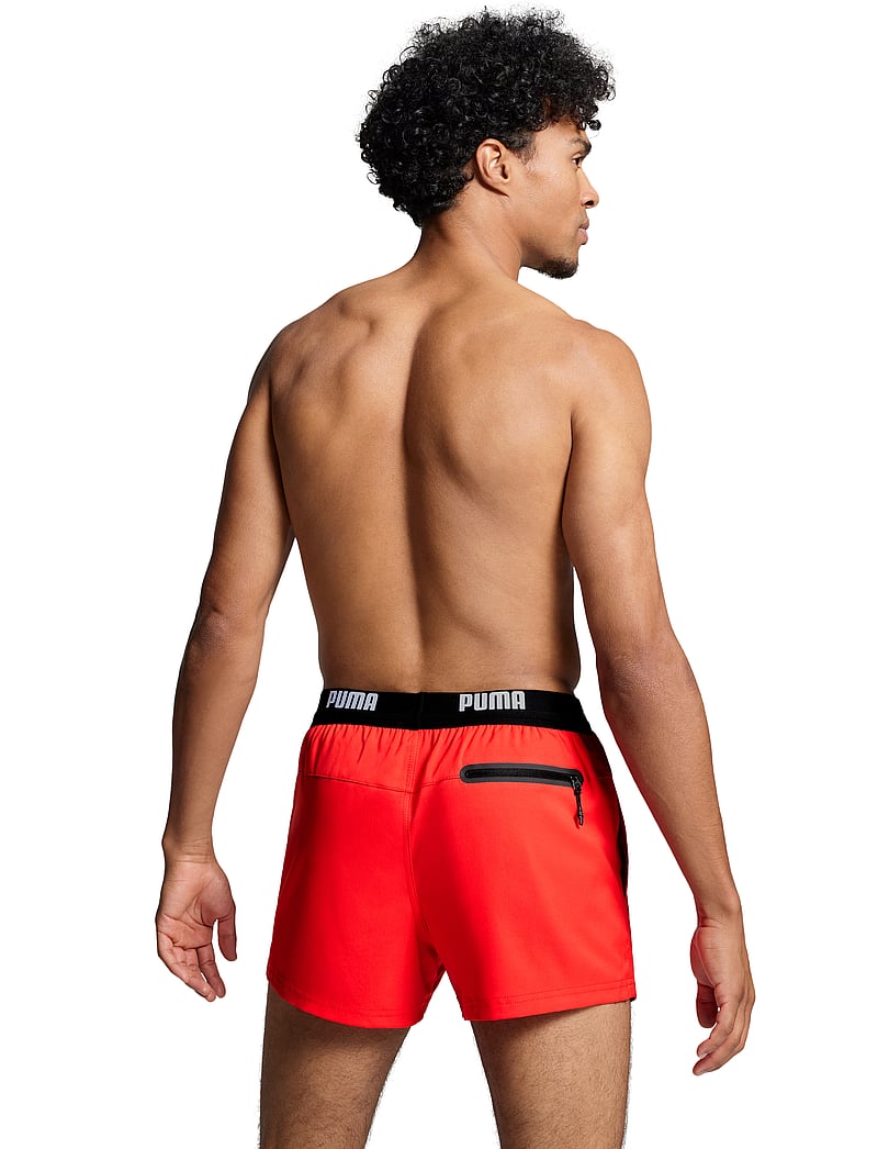 Puma Swim - PUMA SWIM MEN LOGO SHORT SHORTS 1P - badehosen - red - 4