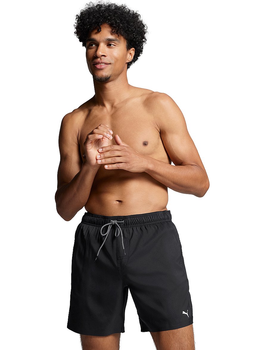 Puma Swim - PUMA SWIM MEN MID SHORTS 1P - badebukser - black - 0