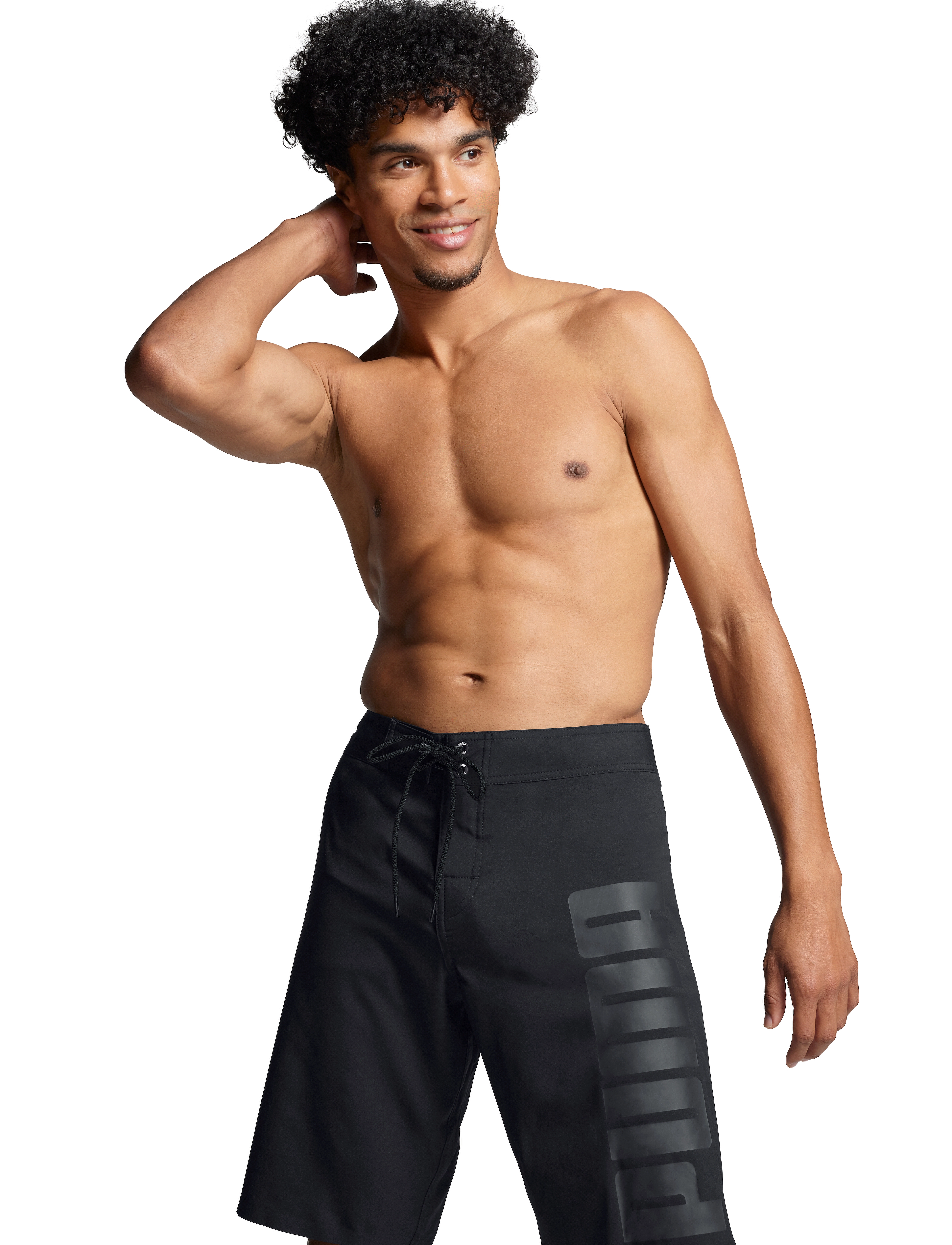 Puma Swim Men Long Board Shorts 1P, M, Sport, Schwarz - Shorts, Männerswear
