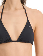 Puma Swim - PUMA SWIM WOMEN TRIANGLE BIKINI TOP - trīsstūra bikini augšiņa - black - 5