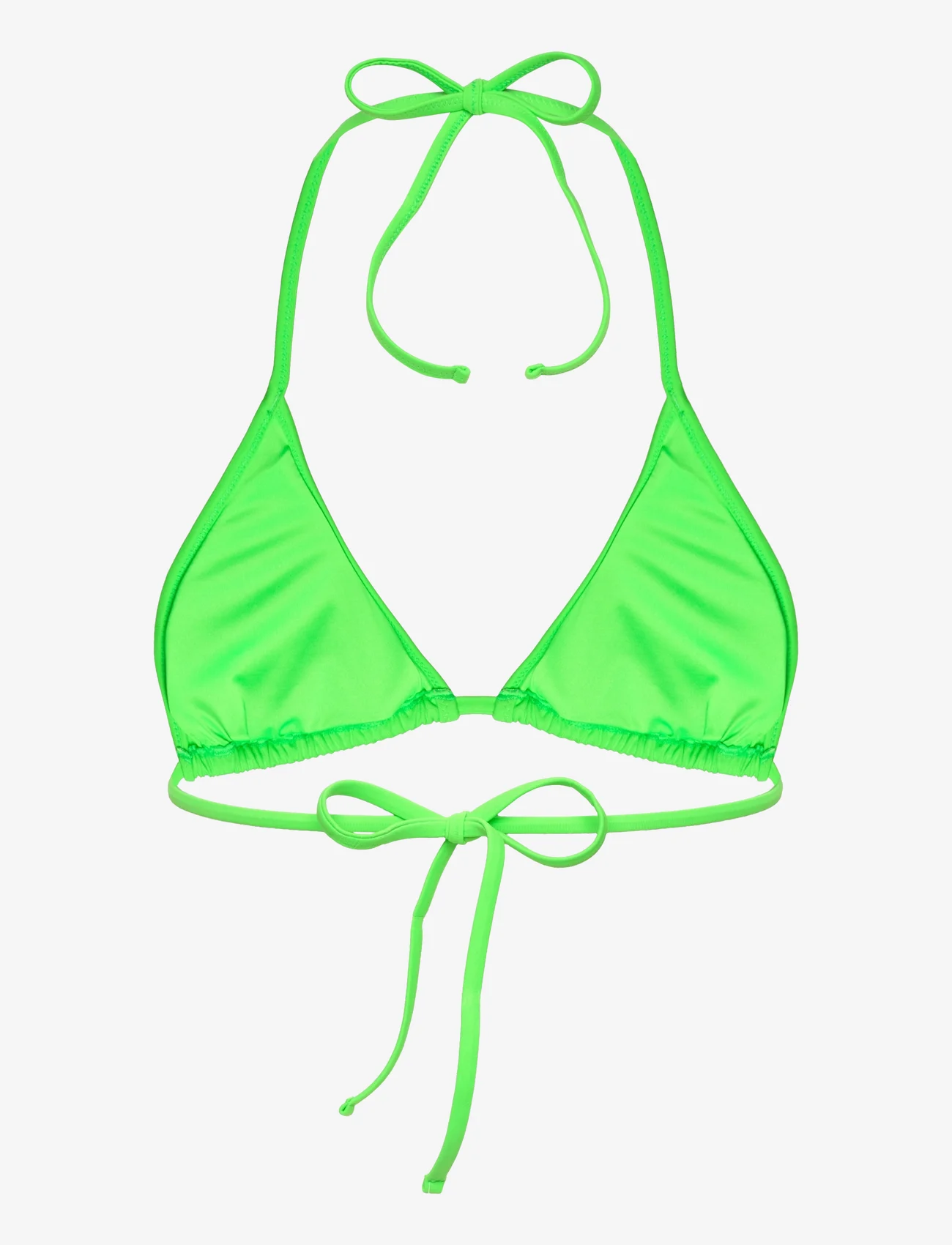 Puma Swim - PUMA SWIM WOMEN TRIANGLE BIKINI TOP - bikinis med trekantform - fluo green - 1
