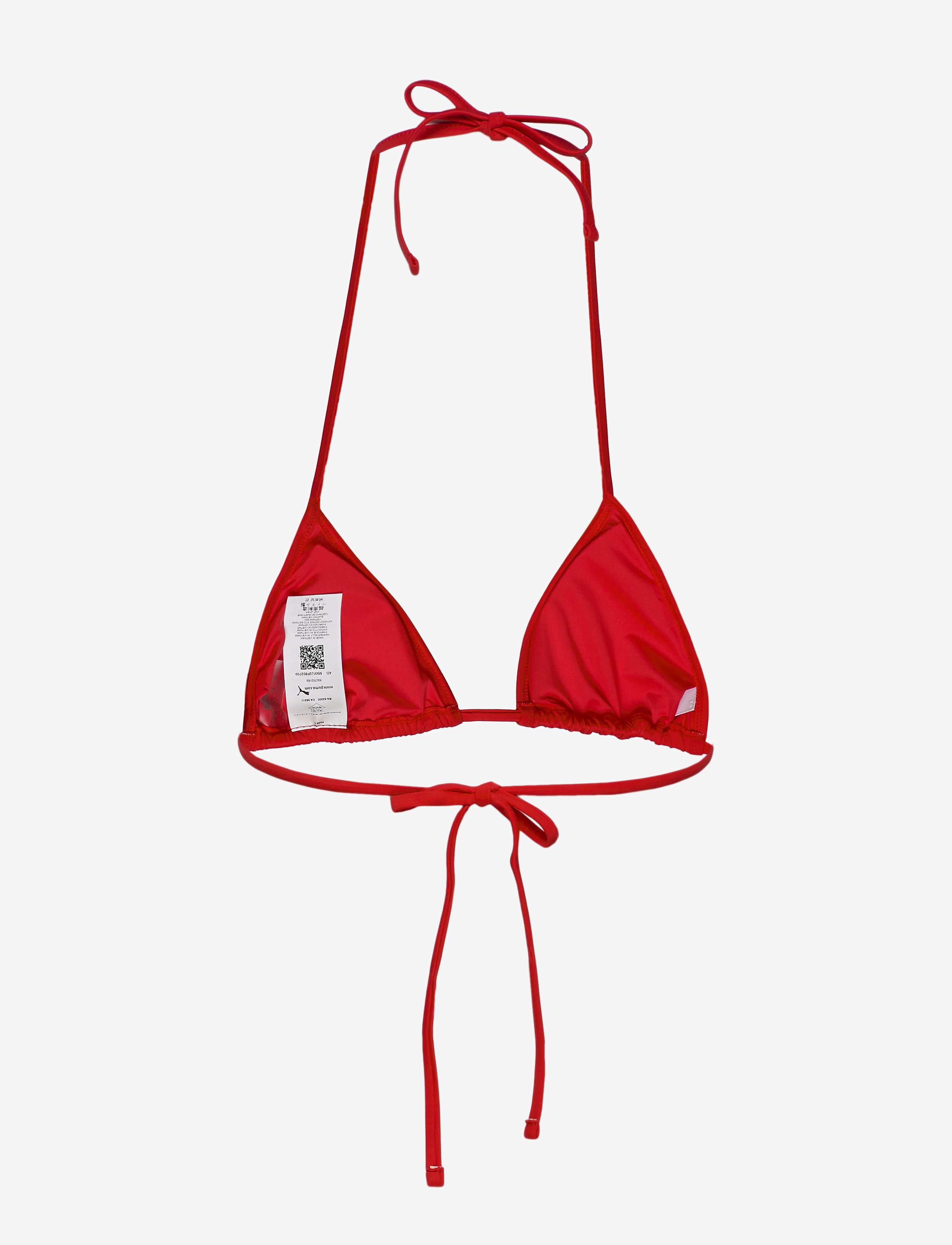 Puma Swim - PUMA SWIM WOMEN TRIANGLE TOP 1P - sportsbadetøj - red - 2