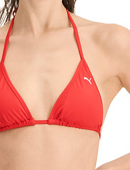 Puma Swim - PUMA SWIM WOMEN TRIANGLE BIKINI TOP - triangle bikinis - red - 5