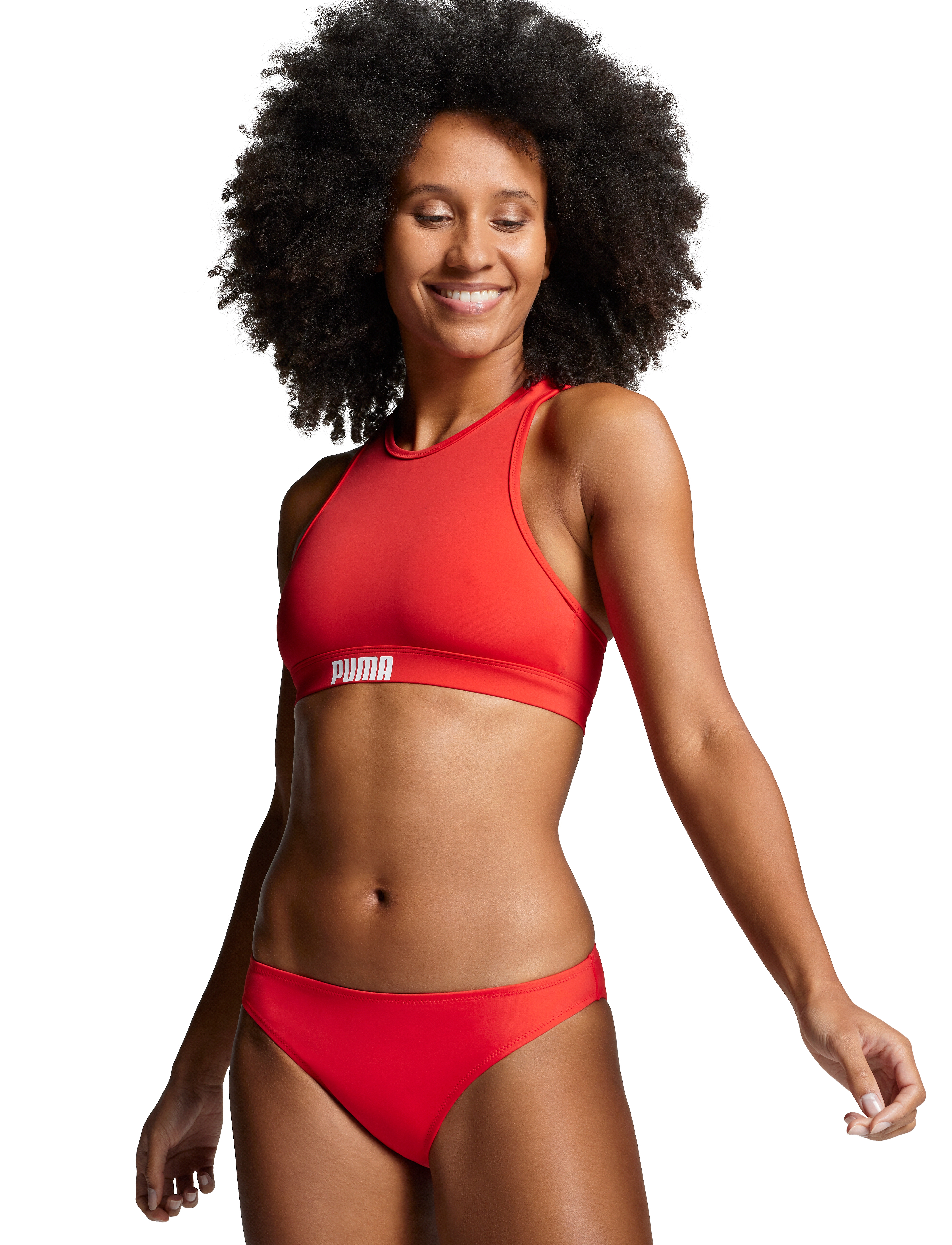Puma Swim Women Classic Briefs 1P, XL, Bikini Unterteile, Rot - Briefs, Frauen