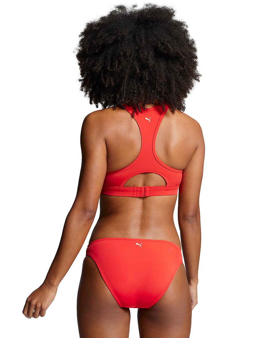 Puma Swim - PUMA SWIM WOMEN CLASSIC BRIEFS 1P - bikinis - red - 3