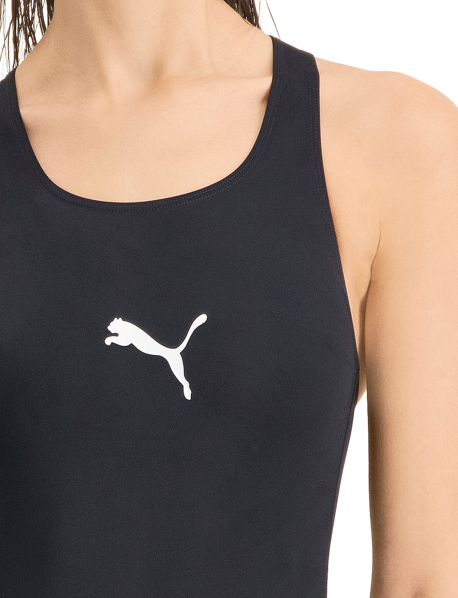 Puma Swim - PUMA SWIM WOMEN RACERBACK SWIMSUIT - spordi ujumisriided - black - 5