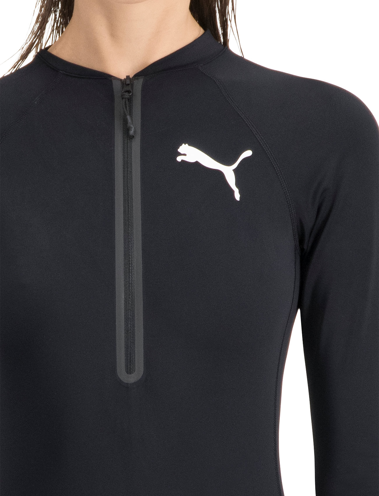 Puma Swim - PUMA SWIM WOMEN LONG SLEEVE SURF SUIT 1P - sport-bademode - black - 5