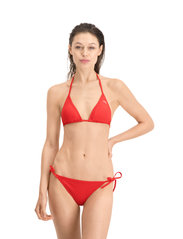 Puma Swim - PUMA SWIM WOMEN SIDE TIE BIKINI BOT - bikinis mit seitenbändern - red - 2