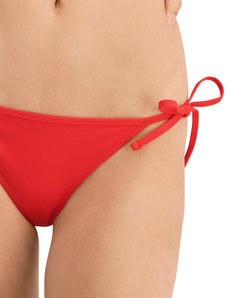 Puma Swim - PUMA SWIM WOMEN SIDE TIE BRIEFS 1P - spordi ujumisriided - red - 5