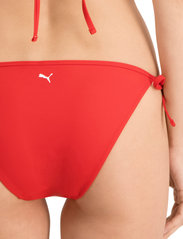 Puma Swim - PUMA SWIM WOMEN SIDE TIE BIKINI BOT - bikinis mit seitenbändern - red - 6