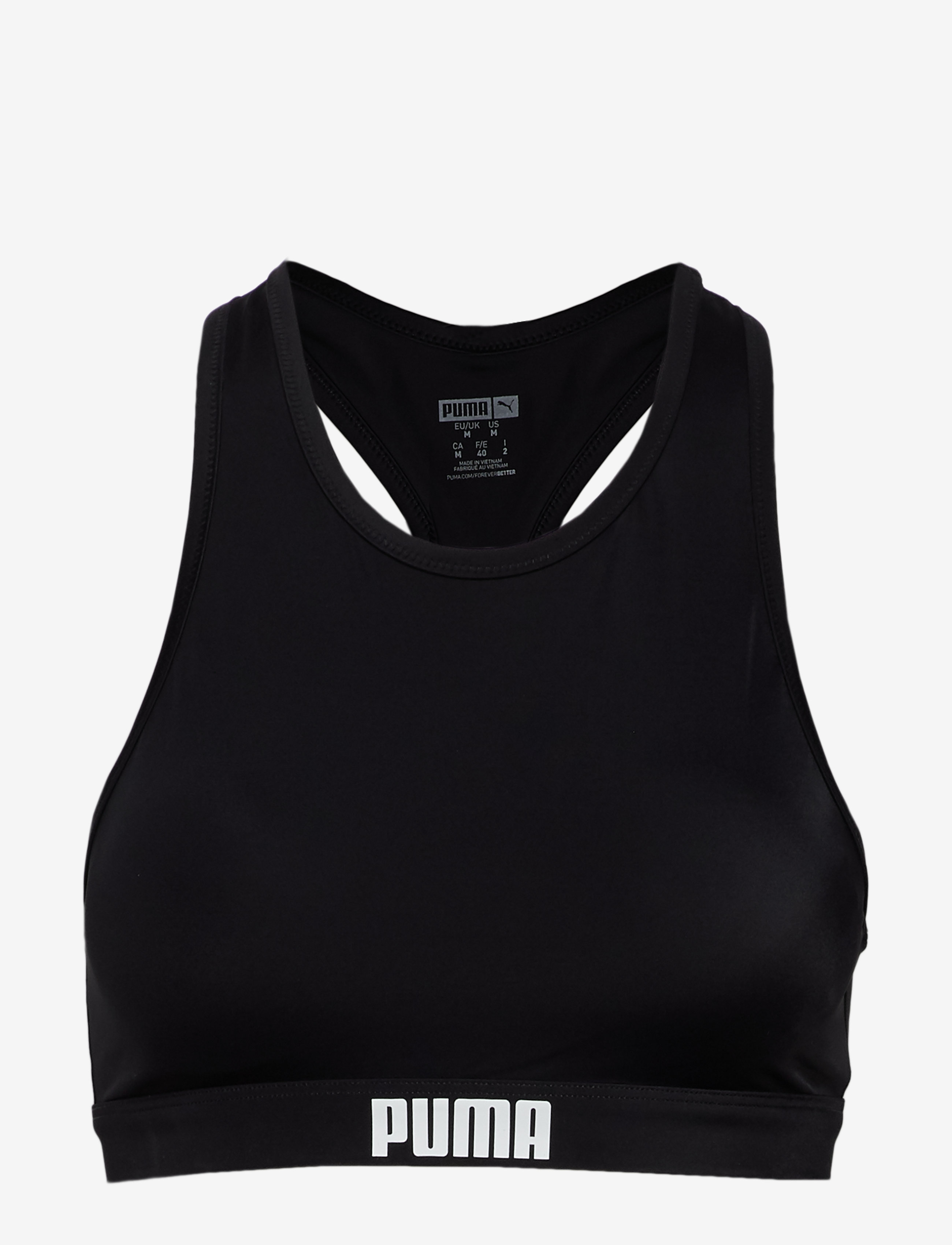 PUMA SWIM Puma Swim Damen Racerback Oberteil 1P Schwarz - M - Damen