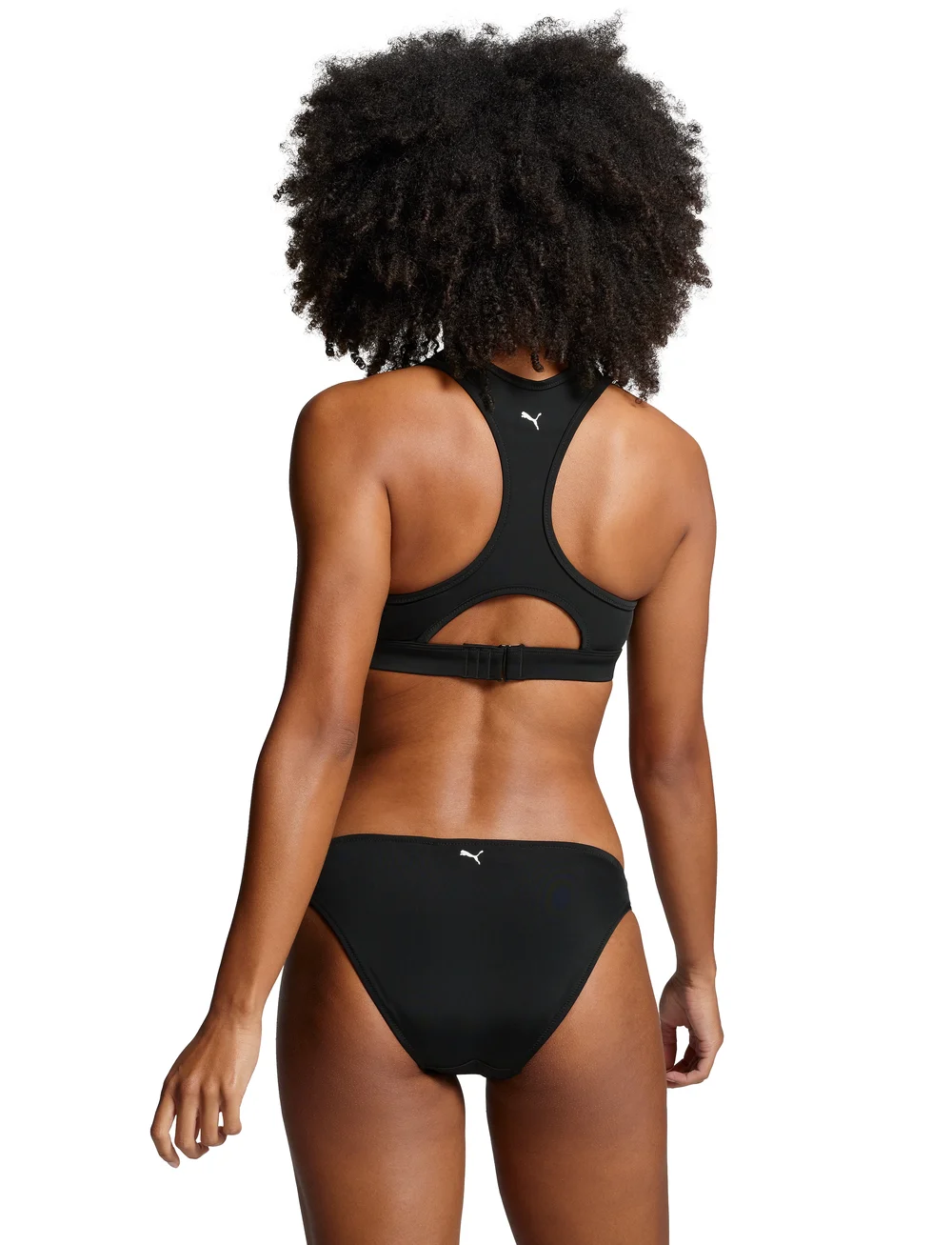 Puma Swim - PUMA SWIM WOMEN RACERBACK TOP 1P - sportsbadetøj - black - 3